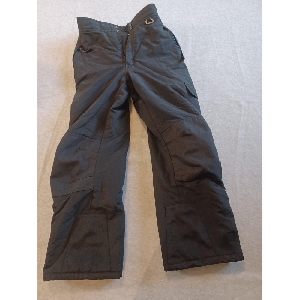 Slalom Snow Pants Youth Medium‎ Black Insulated Waterproof Ski Outdoor Winter